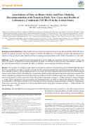 Cover page: Associations of Stay-at-Home Order and Face-Masking Recommendation with Trends in Daily New Cases and Deaths of Laboratory-Confirmed COVID-19 in the United States