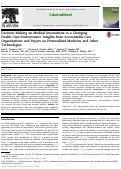 Cover page: Decision Making on Medical Innovations in a Changing Health Care Environment: Insights from Accountable Care Organizations and Payers on Personalized Medicine and Other Technologies