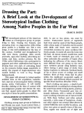 Cover page: Dressing the Part: A Brief Look at the Development of Stereotypical Indian Clothing Among Native Peoples in the Far West