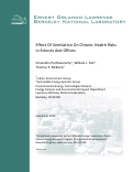 Cover page: Effect Of Ventilation On Chronic Health Risks In Schools And Offices