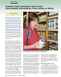 Cover page of Central Coast consumers want more food-related information, from safety to ethics