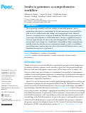 Cover page: Swabs to genomes: a comprehensive workflow