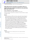 Cover page: Highly efficient tumor transduction and antitumor efficacy in experimental human malignant mesothelioma using replicating gibbon ape leukemia virus