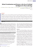 Cover page: Ethical Considerations and Fairness in the Use of Artificial Intelligence for Neuroradiology.