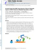 Cover page: Arsenite Targets the RING Finger Domain of Rbx1 E3 Ubiquitin Ligase to Inhibit Proteasome-Mediated Degradation of Nrf2.