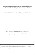 Cover page: A corrected and generalized successive random additions algorithm for simulating fractional 
levy motions