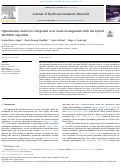 Cover page: Optimization model for integrated river basin management with the hybrid WOAPSO algorithm