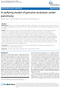 Cover page: A unifying model of genome evolution under parsimony.