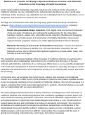 Cover page of Statement on Inclusion and Equity in Special Collections, Archives, and Distinctive Collections in the University of California Libraries