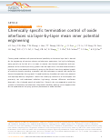 Cover page: Chemically specific termination control of oxide interfaces via layer-by-layer mean inner potential engineering.