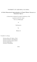 Cover page: A finite dimensional approximation to pinned Wiener measure on symmetric spaces