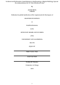 Cover page: Technical and Informatics Considerations in Implementing a Digital Pathology System: Recommendations for UC Davis Medical Center.