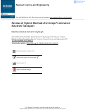 Cover page: Review of Hybrid Methods for Deep-Penetration Neutron Transport