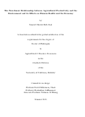 Cover page: The Non-Linear Relationship between Agricultural Productivity and the Environment and its Effects on Human Health and the Economy