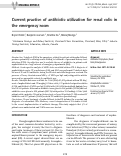 Cover page: Current practice of antibiotic utilization for renal colic in the emergency room