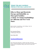 Cover page: Effect of Heat and Electricity Storage and Reliability on Microgrid Viability: A Study of Commercial Buildings in California and New York States