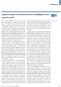 Cover page: Cognition impact of sand and dust storms highlights future research needs?