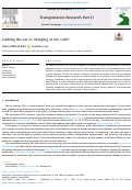 Cover page of Curbing the car or charging at the curb?