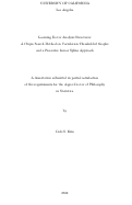 Cover page: Learning Factor Analysis Structures: A Clique Search Method on Correlation Thresholded Graphs and a Piecewise Linear Spline Approach