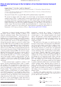 Cover page: Role of external torque in the formation of ion thermal internal transport barriers