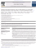 Cover page: Lapatinib and potential prognostic value of EGFR mutations in a Gynecologic Oncology Group phase II trial of persistent or recurrent endometrial cancer