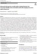 Cover page: Advanced infections by cucurbit yellow stunting disorder virus encourage whitefly vector colonization while discouraging non-vector aphid competitors