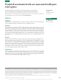 Cover page: Postictal serotonin levels are associated with peri-ictal apnea.