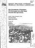 Cover page: Mass determination of megadalton-DNA Electrospray Ions using Charge Detection Mass Spectrometry