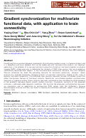 Cover page: Gradient synchronization for multivariate functional data, with application to brain connectivity