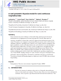 Cover page: A semi‐parametric Bayesian model for semi‐continuous longitudinal data