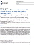 Cover page: Diesel exhaust and house dust mite allergen lead to common changes in the airway methylome and hydroxymethylome