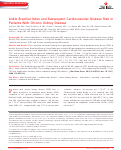 Cover page: Ankle Brachial Index and Subsequent Cardiovascular Disease Risk in Patients With Chronic Kidney Disease