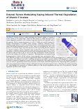 Cover page: External Factors Modulating Vaping-Induced Thermal Degradation of Vitamin E Acetate