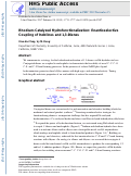 Cover page: Rhodium-Catalyzed Hydrofunctionalization: Enantioselective Coupling of Indolines and 1,3-Dienes