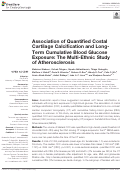 Cover page: Association of Quantified Costal Cartilage Calcification and Long-Term Cumulative Blood Glucose Exposure: The Multi-Ethnic Study of Atherosclerosis
