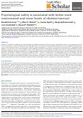 Cover page: Psychological safety is associated with better work environment and lower levels of clinician burnout.