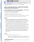 Cover page: Stress, Psychological Resources, and HPA and Inflammatory Reactivity During Late Adolescence