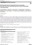 Cover page: PrEP Disparities Among Transgender Feminine, Transgender Masculine, Nonbinary, and Gender Expansive Youth and Young Adults in the United States