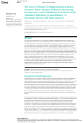 Cover page: The Role of Vitamin D Supplementation Before Coronary Artery Bypass Grafting in Preventing Postoperative Atrial Fibrillation in Patients With Vitamin D Deficiency or Insufficiency: A Systematic Review and Meta-Analysis.