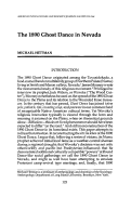 Cover page: The 1890 Ghost Dance in Nevada