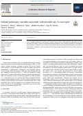 Cover page: Isolated pulmonary vasculitis associated with nilotinib use: A case report.