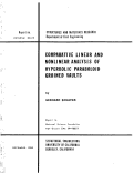 Cover page: Comparative Linear and Nonlinear Analysis of Hyperbolic Paraboloid Groined Vaults