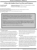 Cover page: A Man with Sudden Onset Leg Pain and Weakness