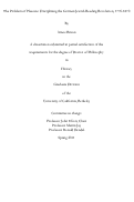 Cover page: The Problem of Pleasure: Disciplining the German Jewish Reading Revolution, 1770-1870