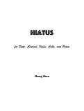 Cover page: Hiatus