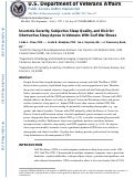 Cover page: Insomnia Severity, Subjective Sleep Quality, and Risk for Obstructive Sleep Apnea in Veterans With Gulf War Illness.