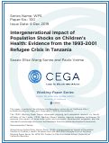 Cover page: Intergenerational Impact of Population Shocks on Children's Health: Evidence from the 1993-2001 Refugee Crisis in Tanzania