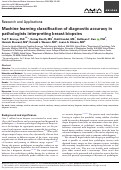 Cover page: Machine learning classification of diagnostic accuracy in pathologists interpreting breast biopsies.