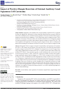 Cover page: Impact of Positive-Margin Resection of External Auditory Canal Squamous Cell Carcinoma.