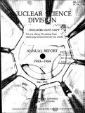 Cover page: NUCLEAR SCIENCE DIVISION. ANNUAL REPORT, 1983-1984